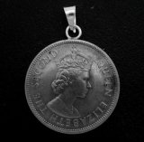 画像: 香港５０セント　コインペンダント　23mm