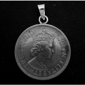 画像: 香港５０セント　コインペンダント　23mm