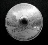 画像: アメリカミズーリ州２５セント　コインコンチョ　直径24mm