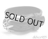 画像: silver925バックル本革レザーブレス