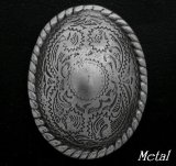 画像: オーバルオリエントメタルコンチョ　直径　41mm×31mm