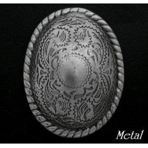 画像: オーバルオリエントメタルコンチョ　直径　41mm×31mm
