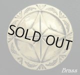 画像: 手裏剣　ブラスコンチョ　直径　35mm