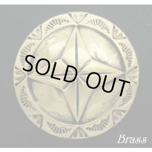 画像: 手裏剣 ブラスコンチョ 直径 35mm