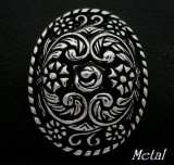 画像: スウィートブーケメタルコンチョ　直径　41mm×31mm