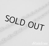 画像: ステンレス平あずきチェーン細　40/45cm