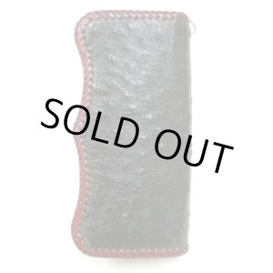 画像: 牛革×オーストリッチ　レザーウォレット