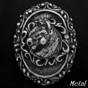 画像: サラブレッド　メタルコンチョ　直径　40mm×30mm