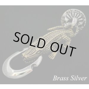 画像: Brass×Silver925クロコダイル ドロップハンドル