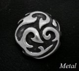 画像: スモールトライバルメタルコンチョ　直径　21mm