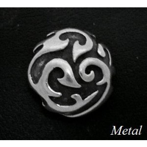 画像: スモールトライバルメタルコンチョ　直径　21mm