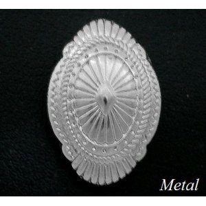 画像: シールドメタルコンチョ　直径　29mm×19mm