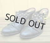 画像: 【アウトレット】スタッズチェーン付　ウエスタンミュール(黒)22.5-23.0