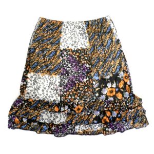 画像: 【アウトレット】Profildemedailleパッチワーク風フリル花柄スカートＢ