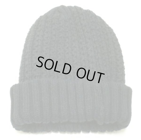 画像1: 無地ニットキャップ　黒