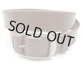 画像: 牛革無地レザーベルト　茶