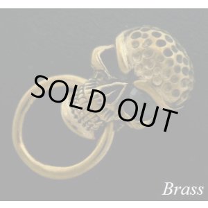 画像: Brassオニキス付スカル ドロップハンドル