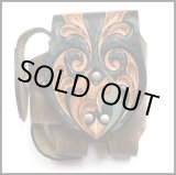 画像: 牛革トライバルカービング　タバコライターケース