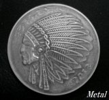 画像: インディアン　メタルコンチョ　直径　31mm