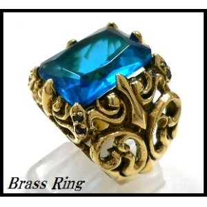 画像: Brassブルージルコニアリング