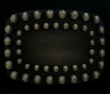 画像: メタルバックル　鋲スタッズ風　古美色