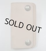 画像: 牛革シンプルレザーウォレット　ヌメ　コンチョ付属タイプ