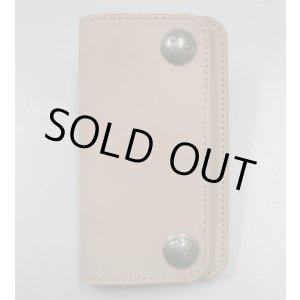 画像: 牛革シンプルレザーウォレット　ヌメ　コンチョ付属タイプ