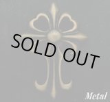 画像: クロムハーツ風クロス メタルコンチョ　古美色　直径　42mm×29mm 