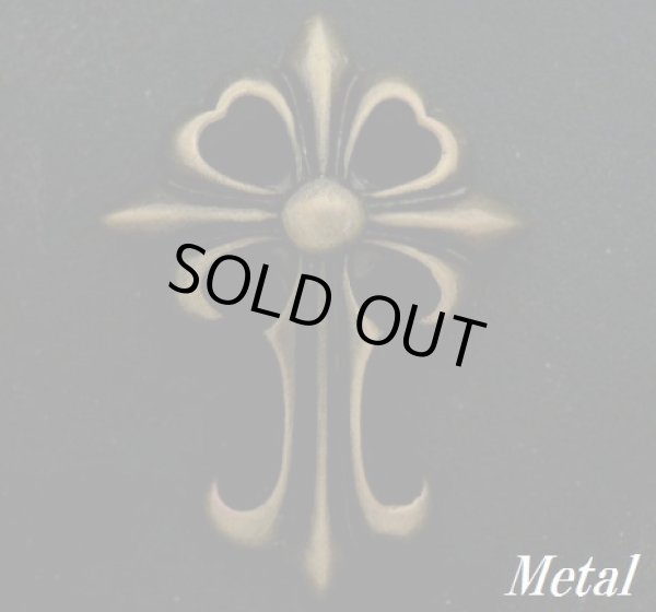 画像1: クロムハーツ風クロス メタルコンチョ　古美色　直径　42mm×29mm 