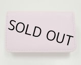 画像: 牛革カードケース　ピンク　マグネット 