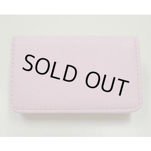 画像: 牛革カードケース　ピンク　マグネット 