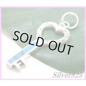 画像: ターコイズ　ハートキーペンダント