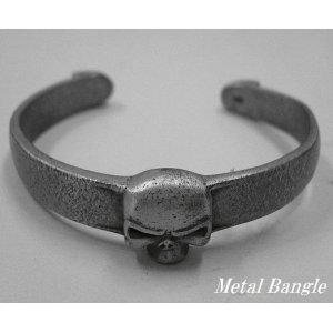 画像: スカルヘッド　合金メタルバングル