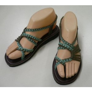 画像: 【アウトレット】エスニック編み紐サンダルtypeE サイズS