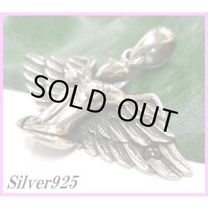 画像: ガーネット付ヌーディエンジェル堕天使ペンダント