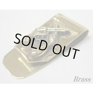 画像: ブラス製　ツインピストル マネークリップ