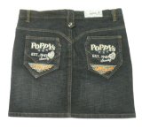 画像: 【アウトレット】NongJoJeans刺繍POPPYsデニムスカート Mサイズ