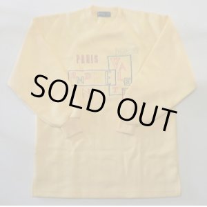 画像: 【アウトレット】ANDRE VALENTINO刺繍スウェット イエロー/Lサイズ 