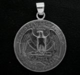 画像: アメリカ２５セントコイン ペンダントA　24mm