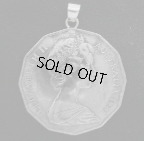 画像1: オーストラリア５０セント記念コイン ペンダント　32mm