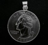 画像: アメリカ２５セントコイン ペンダントB　24mm