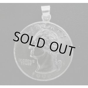 画像: アメリカ２５セントコイン ペンダントB　24mm