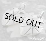 画像: ジルコニア付シールド　ペアペンダント 