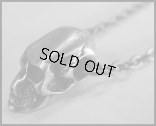 画像1: スカルヘッド　メタルネックレス