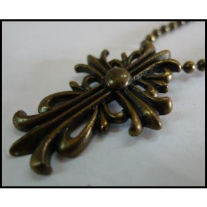 画像: キーパークロス　メタルネックレス真鍮色