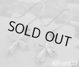 画像: シルバーピアス　クロス