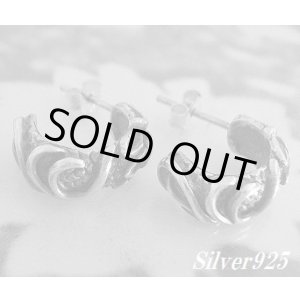 画像: シルバーピアス　アラベスク