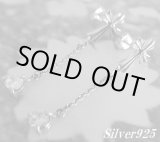 画像: シルバーピアス　ジルコニアチャームクロス