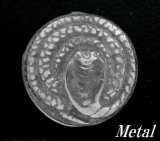画像: キングコブラ メタルコンチョ　直径　23mm 