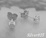 画像: シルバーピアス　ジルコニア3mm